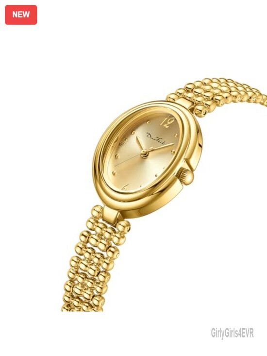 Vintage Oval Analog Wrist Watch with Japanese Quartz Movement, Mesh Band main image 4